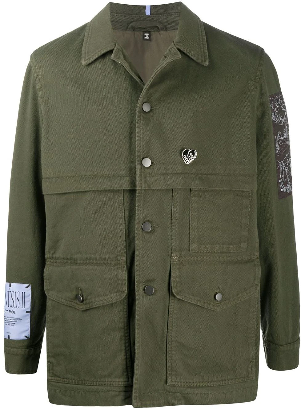 alexander-mc-queen-green-solid-button-up-shirt-jacket-623389-rpc-08-3133