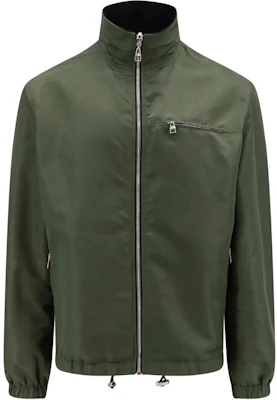 Chaqueta Verde con Cremallera y Cuello Alto para Hombre de Alexander McQueen. 766091-QTAAR-0519 Shop Chaqueta Verde con Cremallera y Cuello Alto para Hombre de Alexander McQueen. 766091-QTAAR-0519