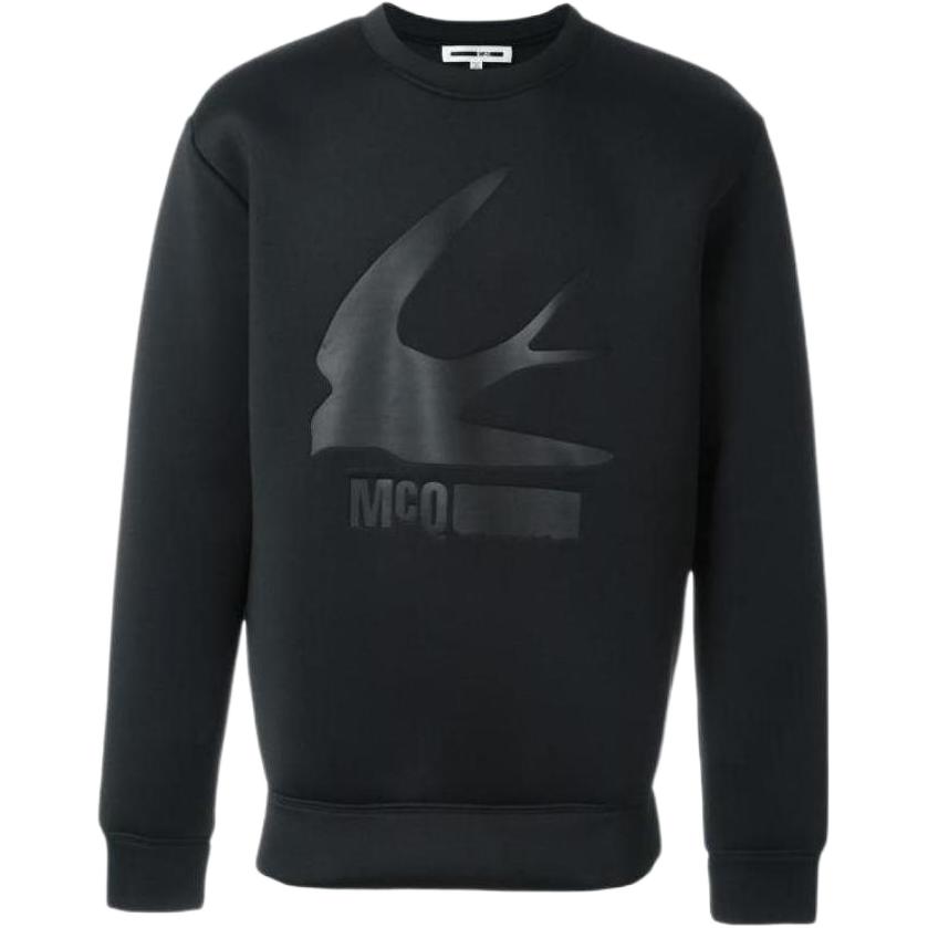 Alexander McQueen Grey Crewneck Sweatshirt with Logo Print 348190-RGR65-1000