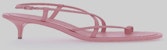 Sandal Kulit Bertali Alexander McQueen Gucci 'Merah Jambu' 666653-WHW26-5483