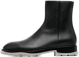 Alexander McQueen Half Leather Boot 'Black Grey' 682816WHFLF1002 Alexander McQueen Half Leather Boot 'Black Grey' 682816WHFLF1002