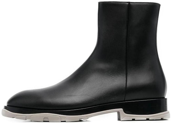 Alexander McQueen Half Leather Boot 'Black Grey' 682816WHFLF1002 Buy Alexander McQueen Half Leather Boot 'Black Grey' 682816WHFLF1002