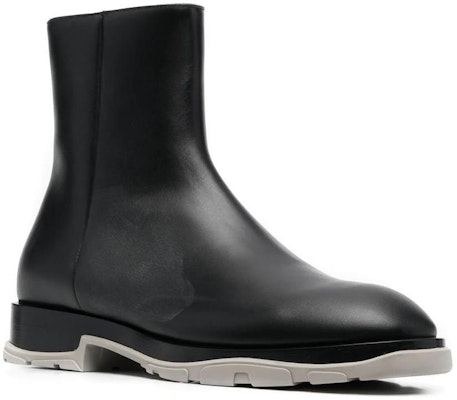 Alexander McQueen Half Leather Boot 'Black Grey' 682816WHFLF1002 Order Alexander McQueen Half Leather Boot 'Black Grey' 682816WHFLF1002