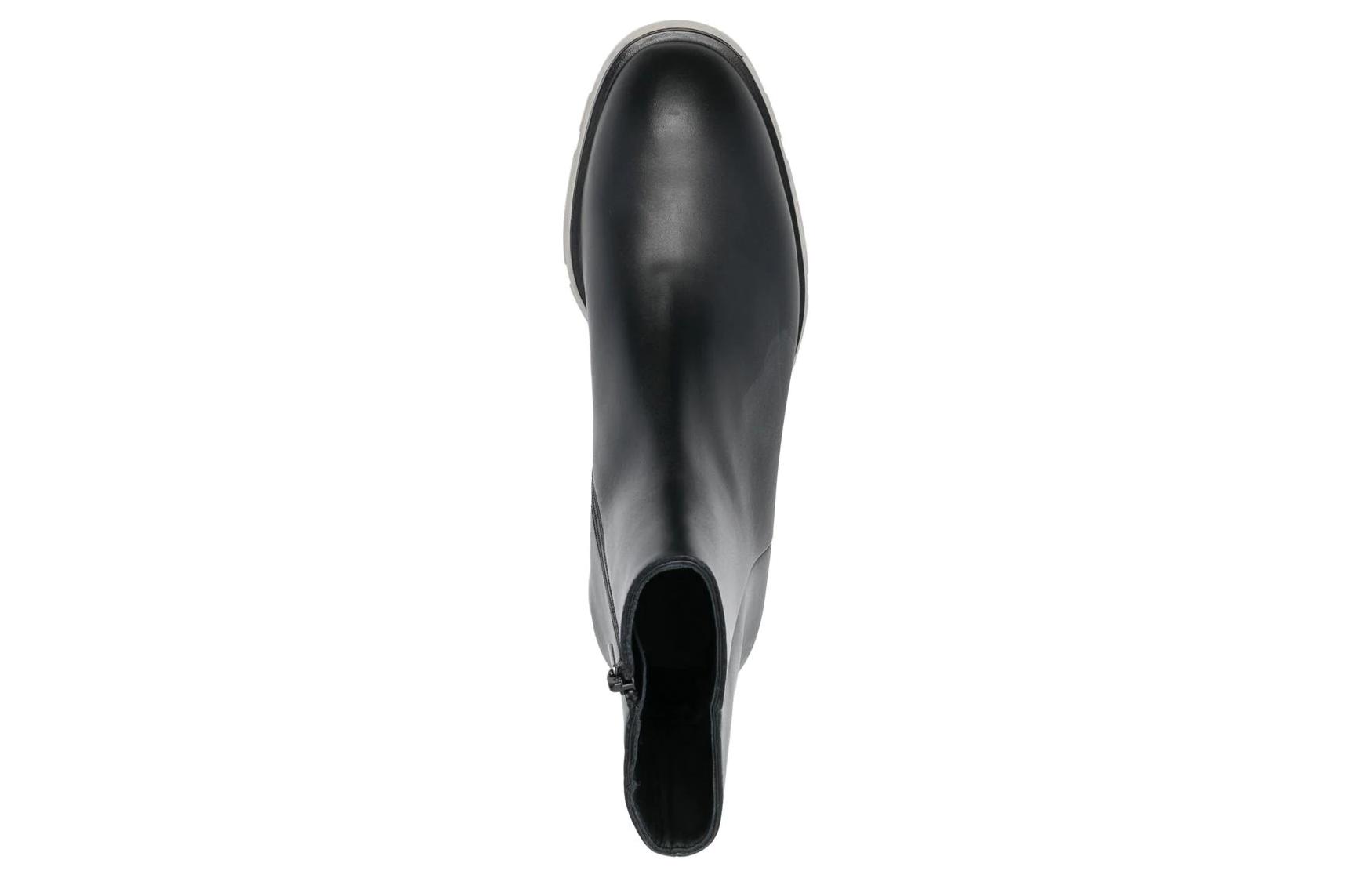 Details for Bottes Mi-Cuir Alexander McQueen ''Noir Gris'' 682816WHFLF1002