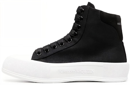 Alexander McQueen Zapatillas Altas Deck Plimsoll 'Negro' 707681W4MV71070 Buy Alexander McQueen Zapatillas Altas Deck Plimsoll 'Negro' 707681W4MV71070