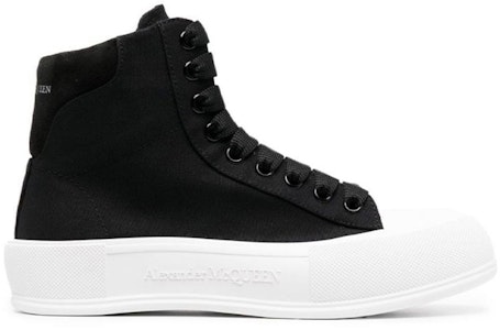 Alexander McQueen Zapatillas Altas Deck Plimsoll 'Negro' 707681W4MV71070 Order Alexander McQueen Zapatillas Altas Deck Plimsoll 'Negro' 707681W4MV71070