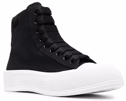 Alexander McQueen Sepatu Tinggi Deck Plimsoll 'Hitam' 707681W4MV71070 Lookbook Alexander McQueen Sepatu Tinggi Deck Plimsoll 'Hitam' 707681W4MV71070