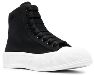 Alexander McQueen Zapatillas Altas Deck Plimsoll 'Negro' 707681W4MV71070 Lookbook Alexander McQueen Zapatillas Altas Deck Plimsoll 'Negro' 707681W4MV71070