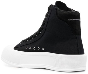 Alexander McQueen Zapatillas Altas Deck Plimsoll 'Negro' 707681W4MV71070 Shop Alexander McQueen Zapatillas Altas Deck Plimsoll 'Negro' 707681W4MV71070