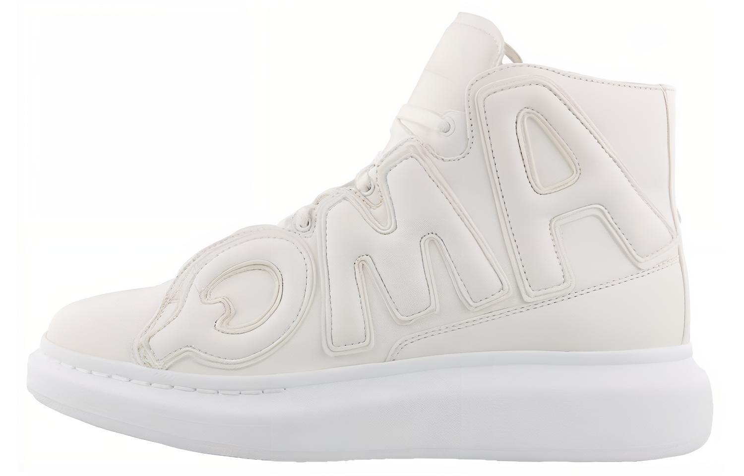 Alexander McQueen High Sneaker 'Maxi Logo - White'