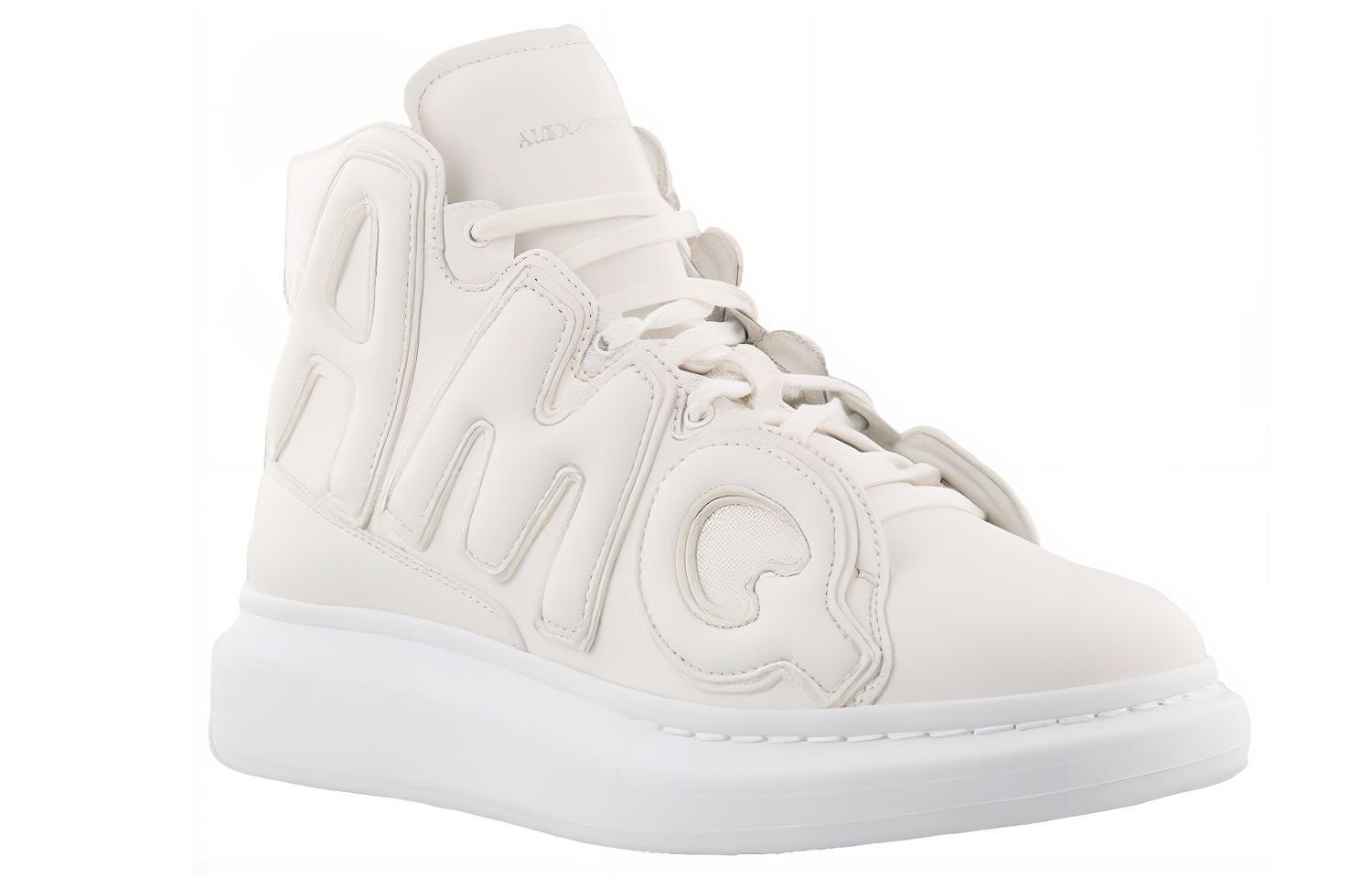 Alexander McQueen High Sneaker 'Maxi Logo - White' 圖 3