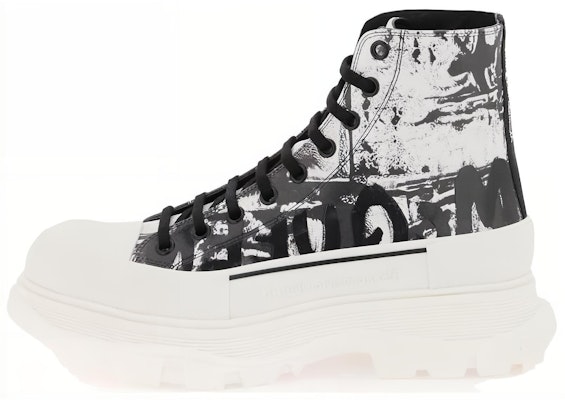 Alexander McQueen High Top 'Black and White' 782457WIATT9061 Buy Alexander McQueen High Top 'Black and White' 782457WIATT9061