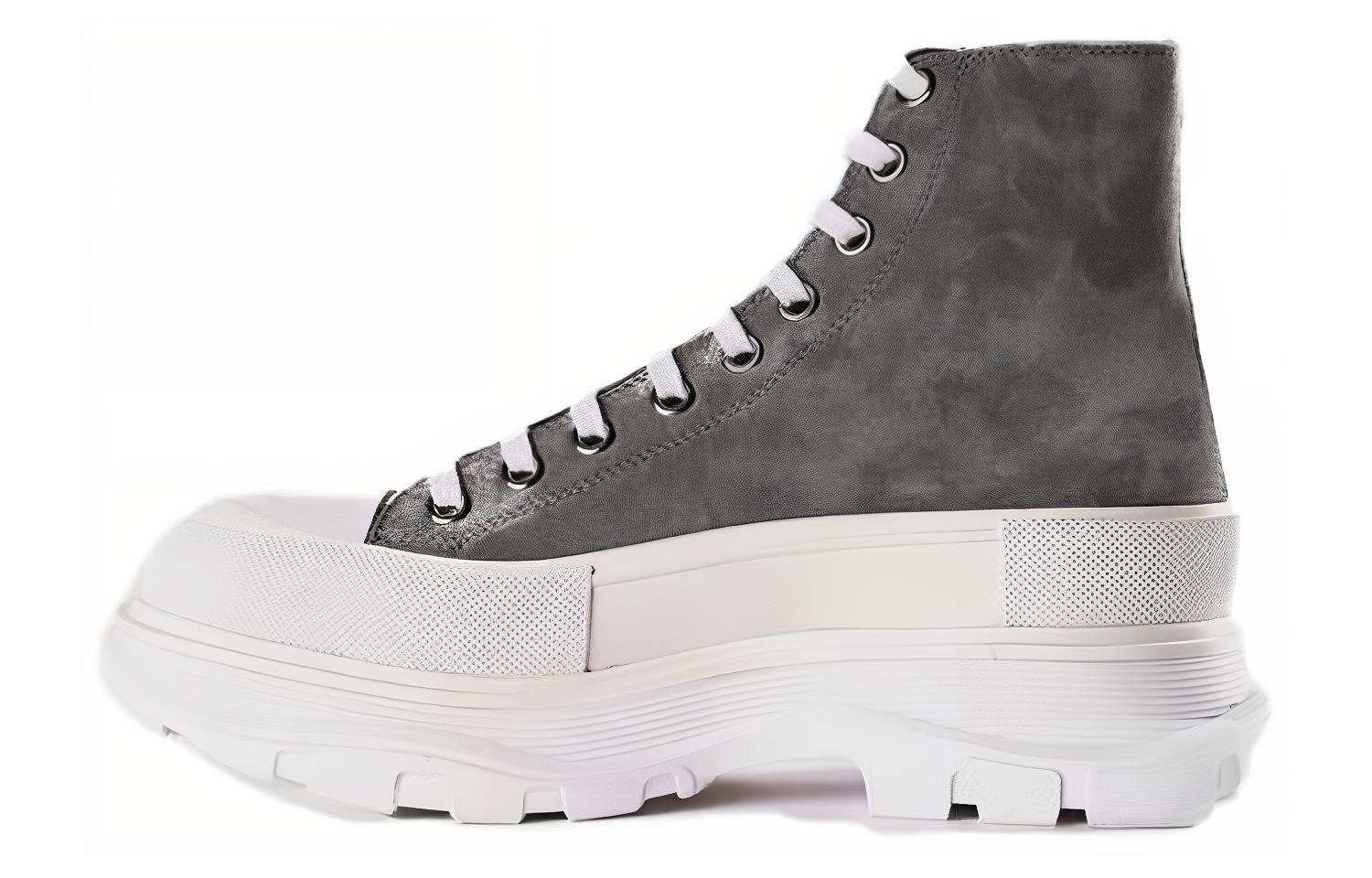 Alexander McQueen High Top 'Grey Leather' 627206WHWJ79288