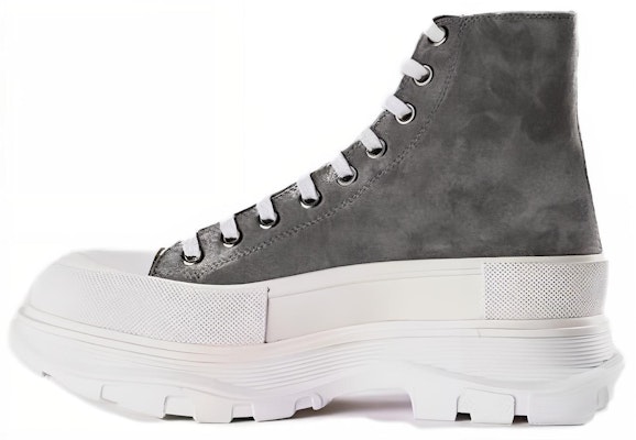 Alexander McQueen High Top 'Grey Leather' 627206WHWJ79288 Buy Alexander McQueen High Top 'Grey Leather' 627206WHWJ79288