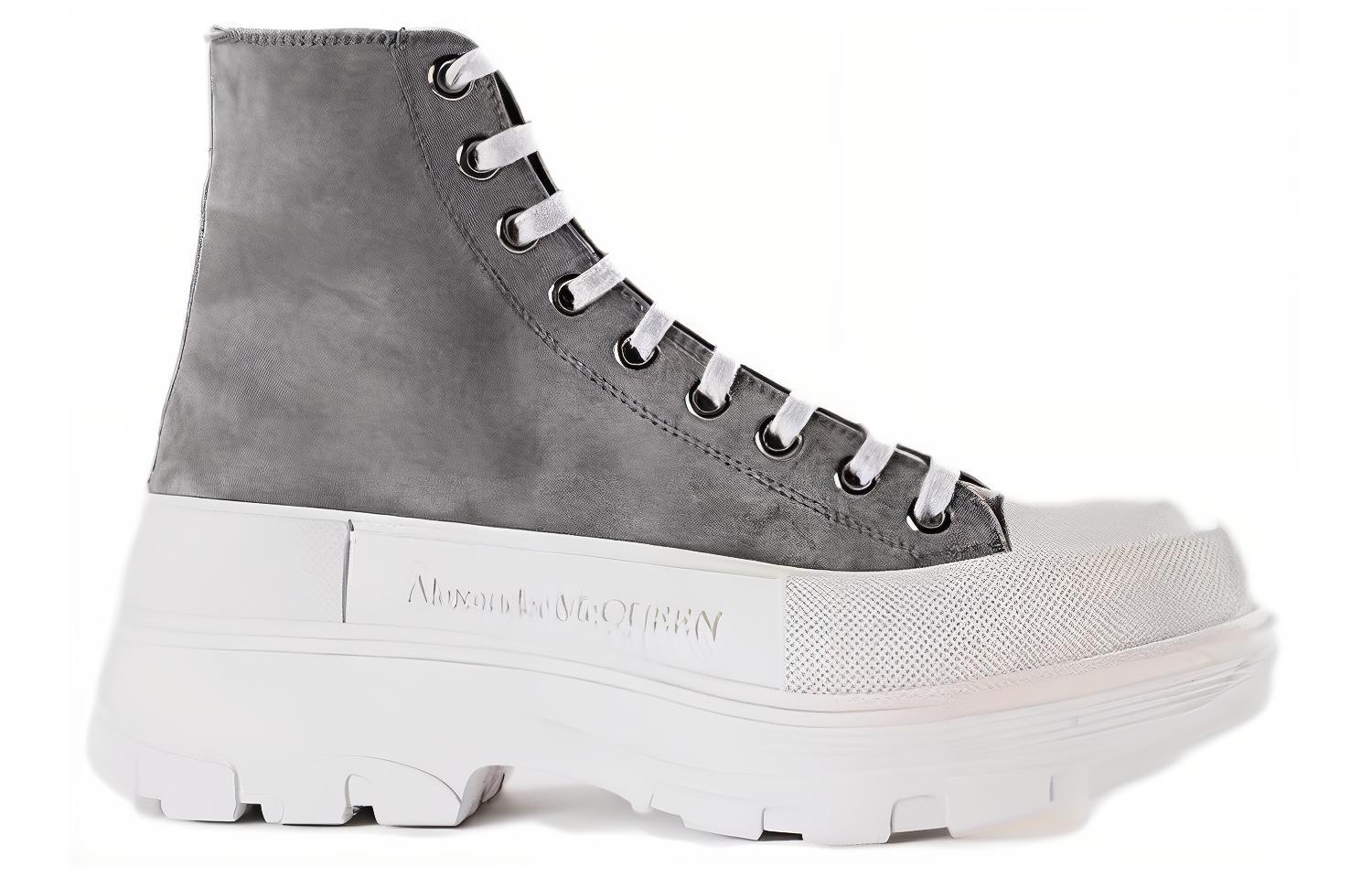 Alexander McQueen High Top 'Grey Leather' 圖 2