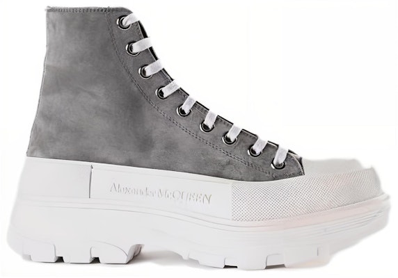 Alexander McQueen High Top 'Grey Leather' 627206WHWJ79288 Order Alexander McQueen High Top 'Grey Leather' 627206WHWJ79288