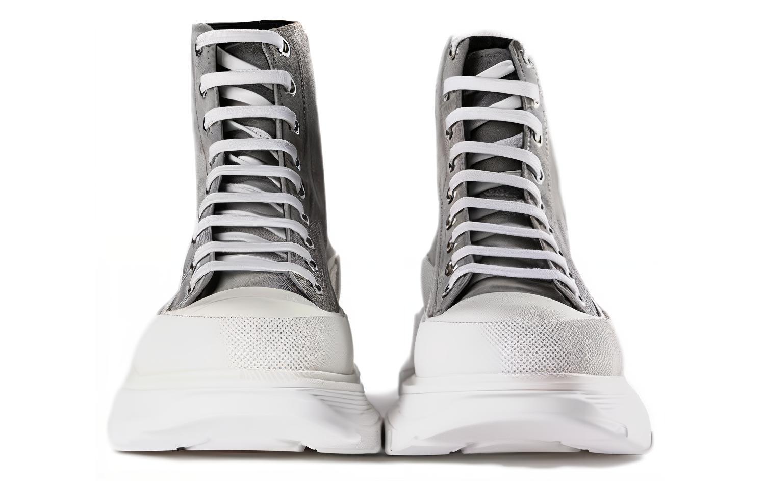 Alexander McQueen High Top 'Grey Leather' 圖 4