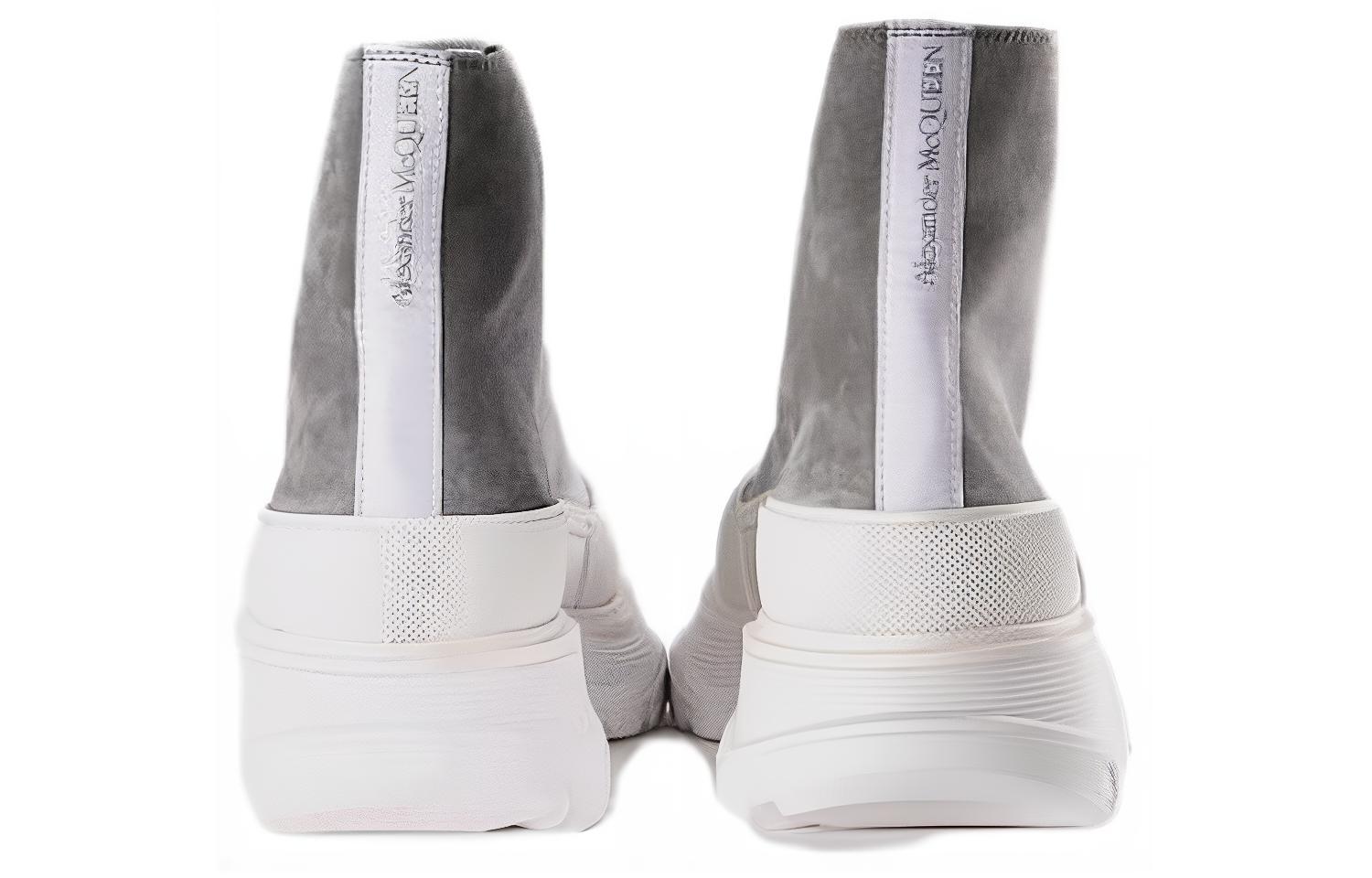 Alexander McQueen High Top 'Grey Leather' 圖 5