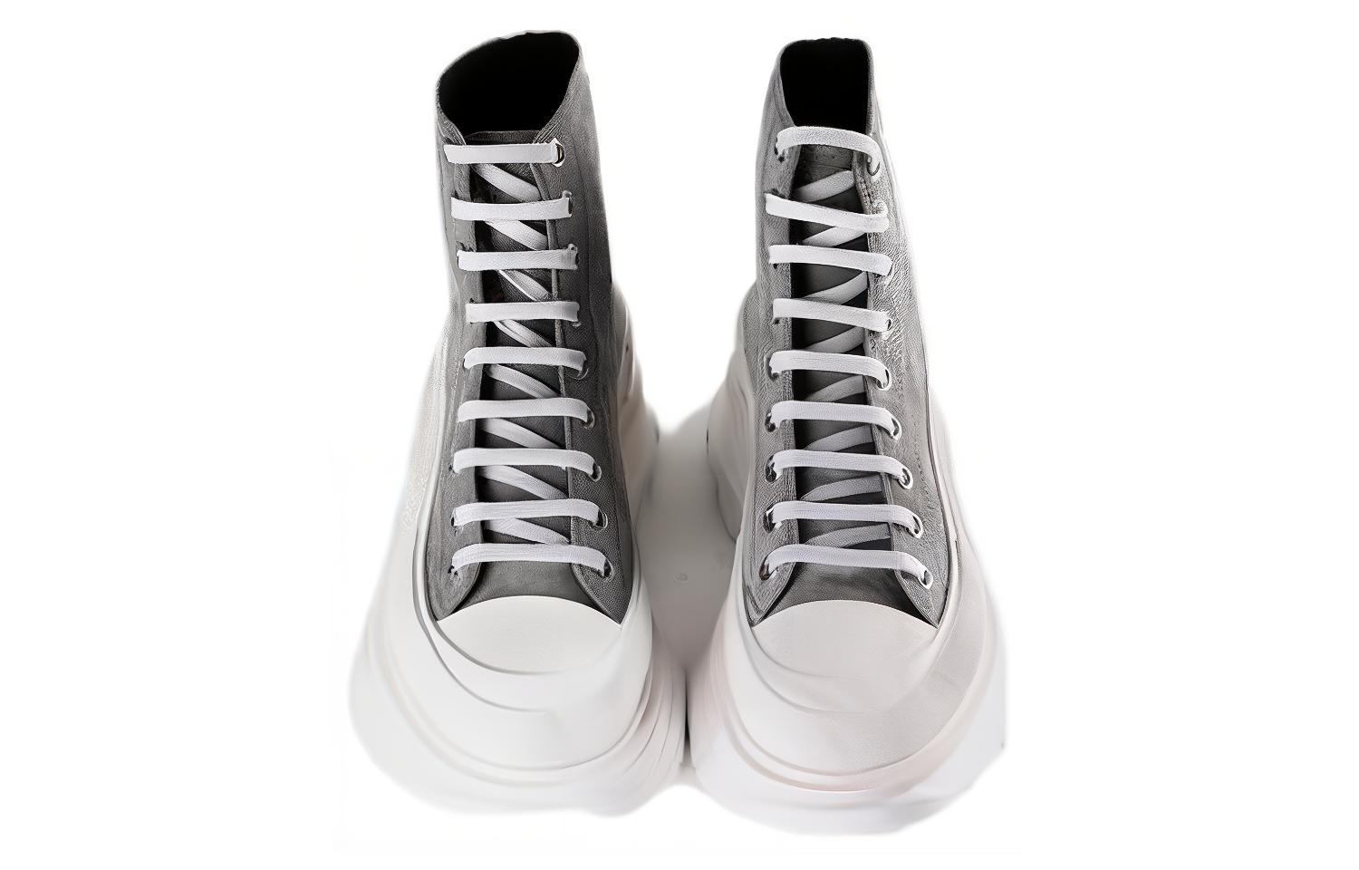 Alexander McQueen High Top 'Grey Leather' 圖 6