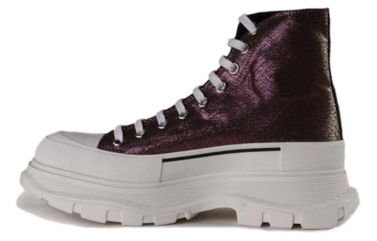 Buy Alexander McQueen Sepatu Tinggi 'Kenyamanan Ungu' 652754W4PB11311