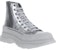 Alexander McQueen High Top 'Silver Fashion Strap' kasut lelaki. 705659W4TX18291