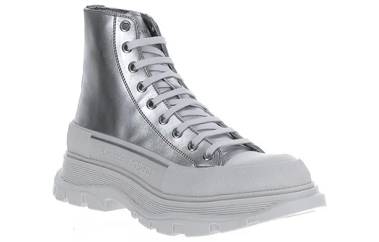 Order Alexander McQueen High Top 'Silver Fashion Strap' kasut lelaki. 705659W4TX18291