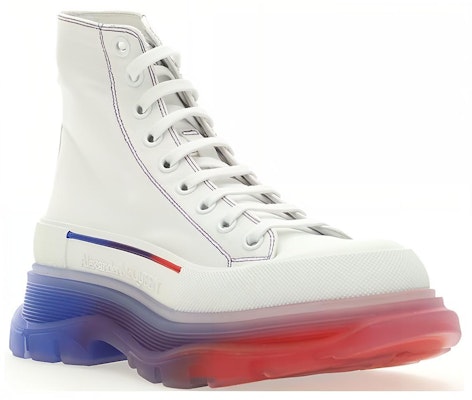 Alexander McQueen High Top 'White Blue Red' 705659W4TGE8994 Lookbook Alexander McQueen High Top 'White Blue Red' 705659W4TGE8994