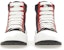 Alexander McQueen Kasut Kanvas Tinggi 'Hitam Merah' 735797W4VW11037