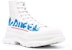 Alexander McQueen High Top Platform 'Cetakan Logo - Putih' 682420W4RQ99357