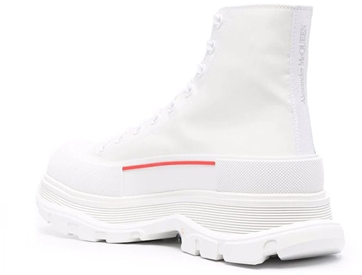 Alexander McQueen High Top Platform 'Logo Print - White' 682420W4RQ99357 Lookbook Alexander McQueen High Top Platform 'Logo Print - White' 682420W4RQ99357