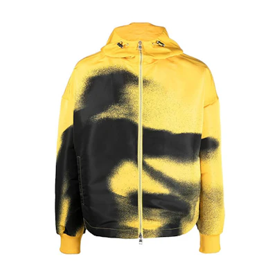 Alexander McQueen Hoodie Jacket with Graphic Print and Ribbed Cuffs 710692-QTR95-7212