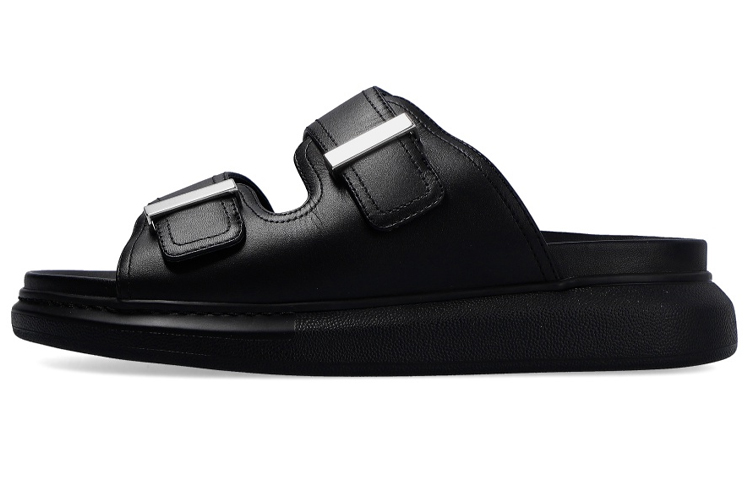 Alexander McQueen Hybrid 'Black Platform Slides' 652664WHXZE1081