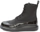 Buy Alexander McQueen Hybrid 'Carved Details Lace-Up Ankle Boot' Black 628810WHYK21000