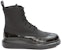 Alexander McQueen Hybrid 'Carved Details Lace-Up Ankle Boot' Black 628810WHYK21000