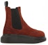 Shop Alexander McQueen Hybrid 'Red Black Chelsea Boot' 662666WIA522360
