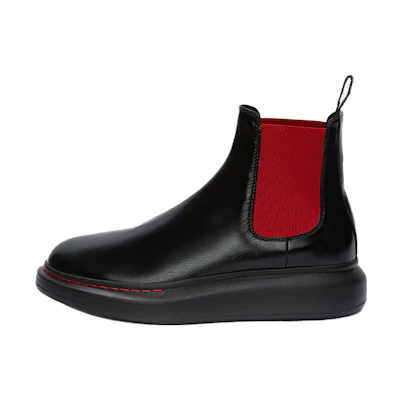 Alexander McQueen Hybrid Ankle Boot 'Black Red'