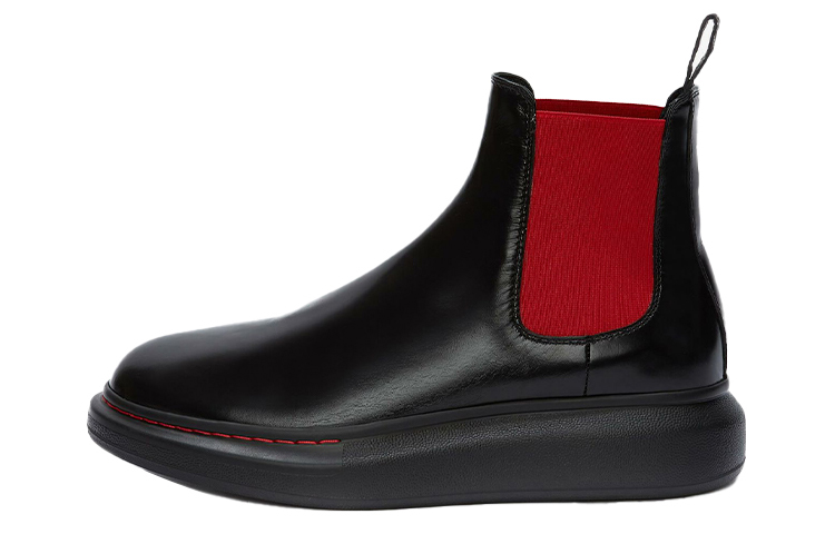Alexander McQueen Hybrid Ankle Boot 'Black Red' 586198WHX521066