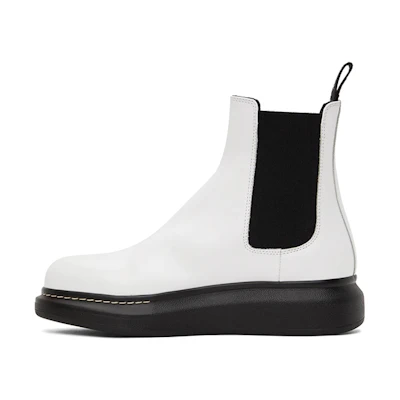 Alexander McQueen Hybrid Ankle Boot 'Ivory Black'
