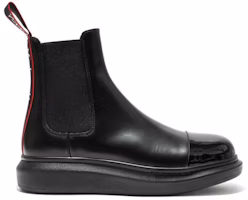 Alexander McQueen Hybrid Chelsea Boot 'Black Red Patent Toe' 665014-WHX5T-1324 Alexander McQueen Hybrid Chelsea Boot 'Black Red Patent Toe' 665014-WHX5T-1324