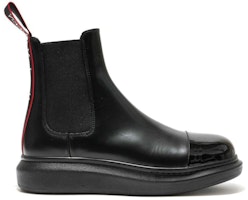 Alexander McQueen Hybrid Chelsea Boot 'Black Red Patent Toe' 665014-WHX5T-1324 Alexander McQueen Hybrid Chelsea Boot 'Black Red Patent Toe' 665014-WHX5T-1324