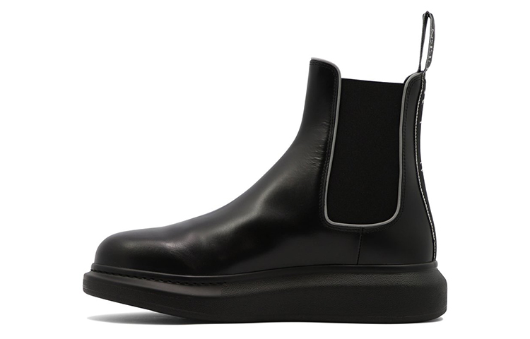 Alexander McQueen Hybrid Chelsea Boot 'Black Silver' 682486WIB511081