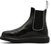 Buy But Alexander McQueen Chelsea Kulit 'Hitam Teras' 682486WIB511081