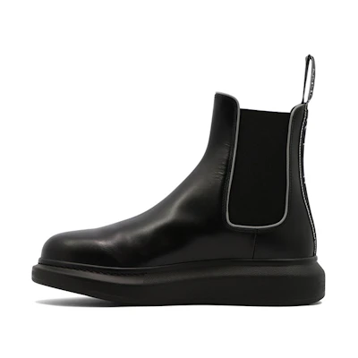 Alexander McQueen Hybrid Chelsea Boot 'Black Silver'