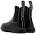 But Alexander McQueen Chelsea Kulit 'Hitam Teras' 682486WIB511081