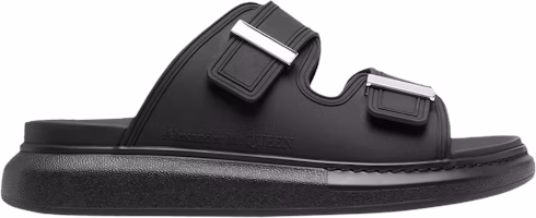 Alexander McQueen Hybrid Double Buckle Sandal 'Black' 663563-W4Q51-1081 Alexander McQueen Hybrid Double Buckle Sandal 'Black' 663563-W4Q51-1081