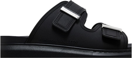 亞歷山大·麥昆 Hybrid 橡膠 厚底 露趾 時尚涼拖 男款 黑色 Order 亞歷山大·麥昆 Hybrid 橡膠 厚底 露趾 時尚涼拖 男款 黑色