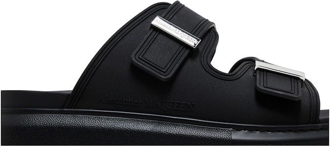 亞歷山大·麥昆 Hybrid 橡膠 厚底 露趾 時尚涼拖 男款 黑色 Order 亞歷山大·麥昆 Hybrid 橡膠 厚底 露趾 時尚涼拖 男款 黑色