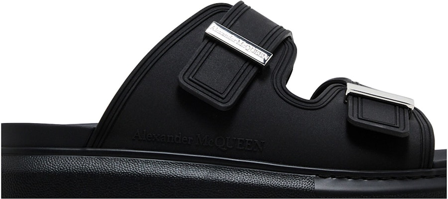 Alexander McQueen Hybrid Double Buckle Sandal 'Black' 663563-W4Q51-1081 Order Alexander McQueen Hybrid Double Buckle Sandal 'Black' 663563-W4Q51-1081