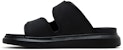 Alexander McQueen Hybrid Sandal Gancu Tumit 'Hitam' 663563-W4Q51-1081