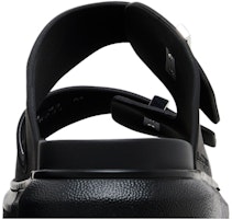 亞歷山大·麥昆 Hybrid 橡膠 厚底 露趾 時尚涼拖 男款 黑色 Sizing 亞歷山大·麥昆 Hybrid 橡膠 厚底 露趾 時尚涼拖 男款 黑色